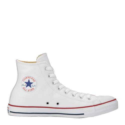 converse leather hi white